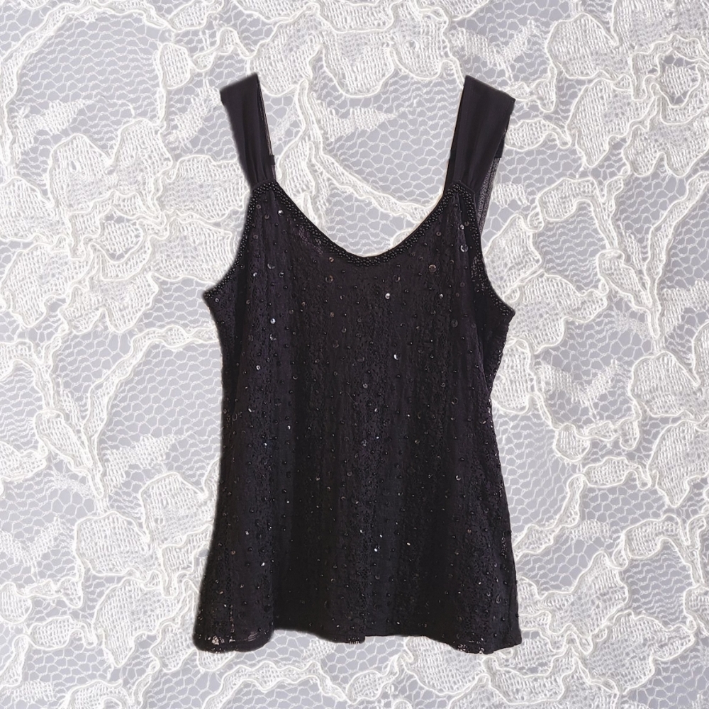 BHWM Black Sequined Camisole